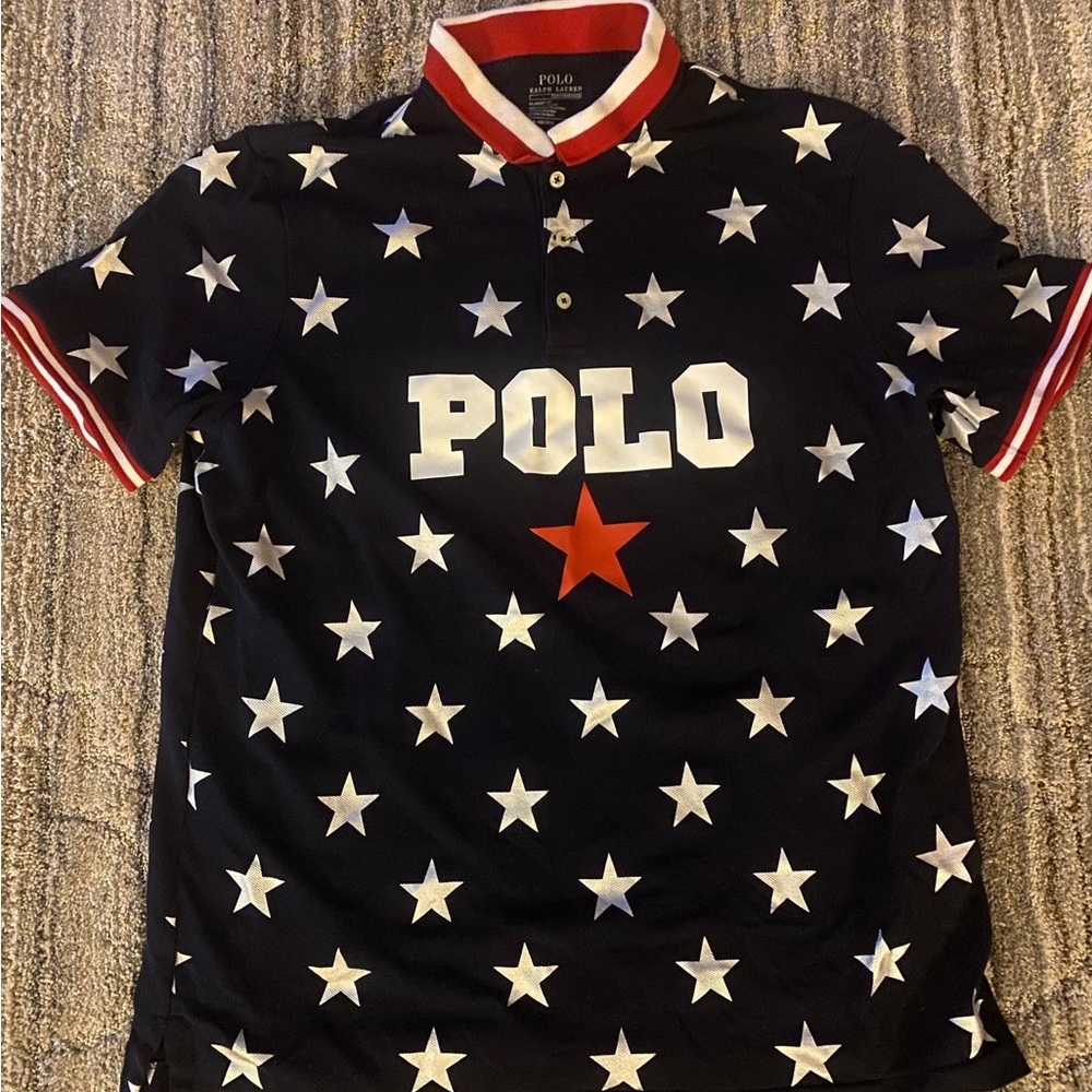 Dope Ralph Lauren Stars Polo! Classic Fit Condition like new!
